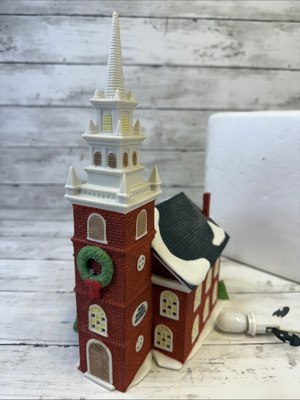 New England Dept 56 Old North Church Christmas village house